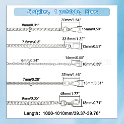 5 pz 5 stili lega e tracolla a catena in ferro&nbsp;DIY-WR0003-11