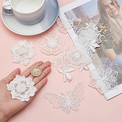 14 stücke 7 stil spitze stickerei nähen faser ornamente&nbsp;DIY-GF0006-18