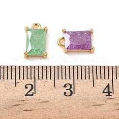 Pendentifs en laiton et zircone cubique taillée en glace pilée&nbsp;KK-D024-25G