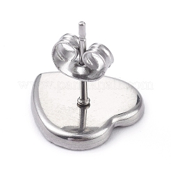 Ohrstecker aus Edelstahl&nbsp;LS-STAS-WH0015-06P