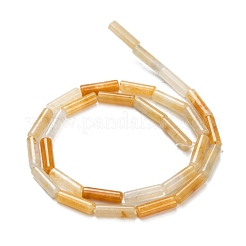 Chapelets de perles en jade topaze naturelle&nbsp;G-F247-44