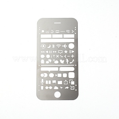 Plantillas de pintura de acero inoxidable 304&nbsp;DIY-WH0246-19
