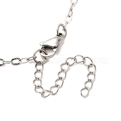 Colliers à chaîne en acier inoxydable texturé 304 de 2.5 mm&nbsp;NJEW-JN05491-02
