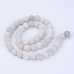 Chapelets de perles d'agate naturelle&nbsp;X-G-Q462-8mm-09