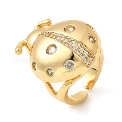Bagues de manchette ouvertes en laiton pour femmes&nbsp;RJEW-I111-03G-02