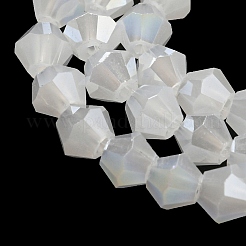 Perle imitazione giada vetro placca fili&nbsp;EGLA-A039-J4mm-B06