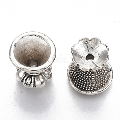 Chapeaux de perles en alliage de style tibétain&nbsp;TIBE-R317-036AS-LF
