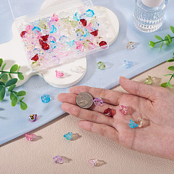 90 Stück 9 Farben galvanisieren transparente Glasperlen&nbsp;EGLA-TA0013-26