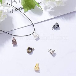 Fianzas de tubo de aleación de zinc de estilo tibetano&nbsp;TIBE-PH0004-81