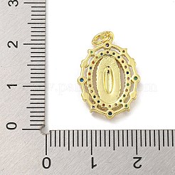 Tema vergine maria cremagliera placcatura ottone micro pavé zirconi cubici pendenti&nbsp;KK-G513-32G