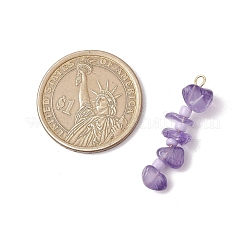 8 pieza de colgantes con cuentas de chips de piedras preciosas mixtas de 8 estilos&nbsp;PALLOY-JF03317-01