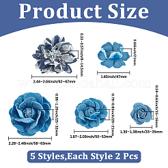 10 Stück 5 Stile Polyester Ornament Zubehör&nbsp;DIY-CY0003-20B