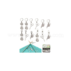 Marqueurs de point de verrouillage en alliage pour outil de couture&nbsp;HJEW-NB00134