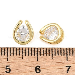 Pendentifs avec zircon cubiques à micro-pavés en laiton&nbsp;CU-CBAFB7D-07G