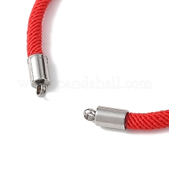3 Stück 3 Farben Nylon-Rundkordel-Schieberarmbandherstellung&nbsp;AJEW-JB01461
