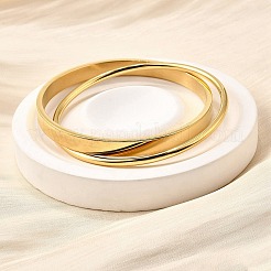 Brazaletes de acero inoxidable 304&nbsp;BJEW-V004-01G
