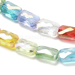 Chapelets de perles en verre électroplaqué&nbsp;EGLA-P068-01A-11
