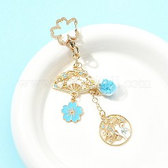 Porte-clés pendentif en alliage d'émail&nbsp;HJEW-FS00049-03