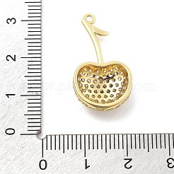 Pendentifs avec zircon cubiques à micro-pavés en laiton&nbsp;KK-L228-08G-01