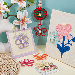6 pz di accessori per indumenti in corda di cotone intrecciata&nbsp;AJEW-BC00028