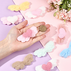 50 stücke 10 arten flügel nachahmung kaninchen haar ornament zubehör&nbsp;DIY-SC0032-27