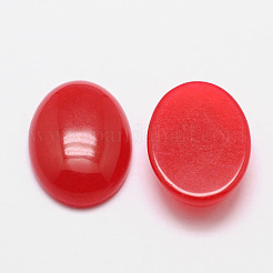 Teñidos cabuchones de jade natural de ovaladas&nbsp;G-K021-25x18mm-07
