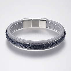 Geflochtenen Lederband Armbänder&nbsp;BJEW-H561-03