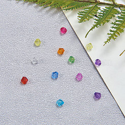 Facettierte Bicone transparente Acryl-Perlen&nbsp;TACR-CJ0001-03