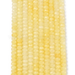 Colliers de perles en verre craquelé imitation jade&nbsp;GLAA-N068-01A-A06