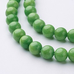 Chapelets de perles rondes en jade de Mashan naturelle&nbsp;X-G-D263-8mm-XS17
