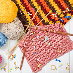 Regenbogen-DIY-Strickwerkzeug-Sets&nbsp;HJEW-NB00058