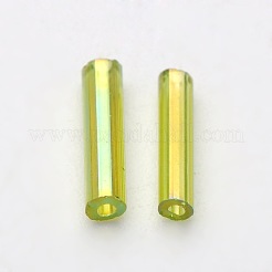 Transparenten Farben Regenbogen Glasstiftperlen&nbsp;TSDB6MM164