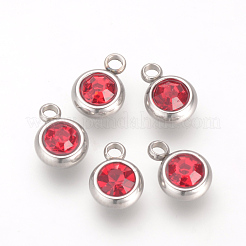 201 Edelstahl-Strass-Anhänger&nbsp;STAS-S068-M