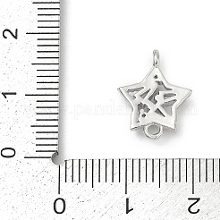 Verbindungsanhänger aus Messing mit durchsichtigen Kubisch Zirkonia&nbsp;KK-Z094-03P-02