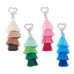 Decorazioni pendenti con nappe in poliestere 4 pz 4 colori&nbsp;PALLOY-TAC0234