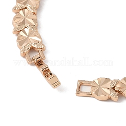 Pulseras de cadena de eslabones de latón para mujeres y hombres.&nbsp;BJEW-P324-01K-KCG