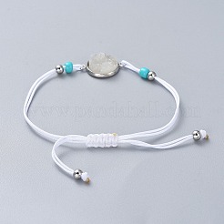 Verstellbarer Nylonfaden geflochtene Perlen Armbänder&nbsp;X-BJEW-JB04440