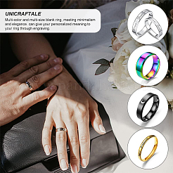 16 Stück Fingerringe-Set aus Edelstahl in 8 Größen für Damen&nbsp;RJEW-UN0002-69
