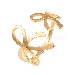 Offene Manschettenringe aus 304 Edelstahl für Damen&nbsp;LS-RJEW-K302-01G