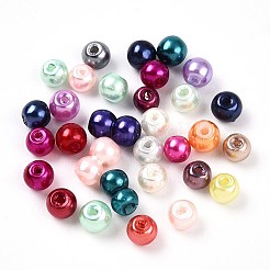 Peinture cuite perles de verre nacré&nbsp;HY-Q003-4mm-M01