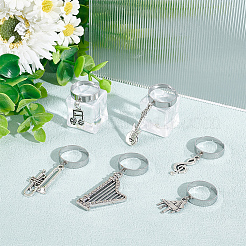 DIY-Set zur Herstellung von Ringen mit Musikmotiven&nbsp;DIY-UN0004-85