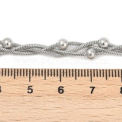 Collane a strati in acciaio inossidabile 304&nbsp;NJEW-Z072-01P