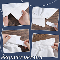 4 stile colletto con linguetta in plastica per camicia clericale&nbsp;AJEW-NB0009-62