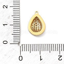 Ciondoli in acciaio inossidabile 304 con micro pavé di zirconi cubici&nbsp;LS-STAS-I356-04G-05