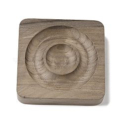 Vassoio porta espositore per anello da dito con bracciale rigido in legno di noce&nbsp;BDIS-D002-02C