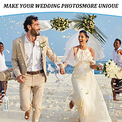 2 pz macramè poliestere organza cordone polso corsage per matrimonio&nbsp;HJEW-OC00098