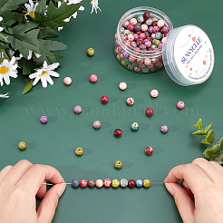 Kit de fabrication de bracelets extensibles en perles d'agate naturelle&nbsp;DIY-SC0014-75