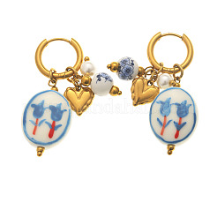 Boucles d'oreilles créoles en acier inoxydable 304&nbsp;WG0CE7F-02