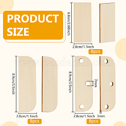1 Beutel selbstklebende Holztürkanten-Lochfüllplatte&nbsp;WOOD-BC0001-52