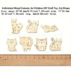 Katze unfertige Holzausschnitte&nbsp;PW-WG1BA1D-01